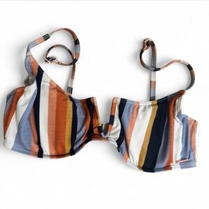 Roxy Multicolor Striped Bikini Top